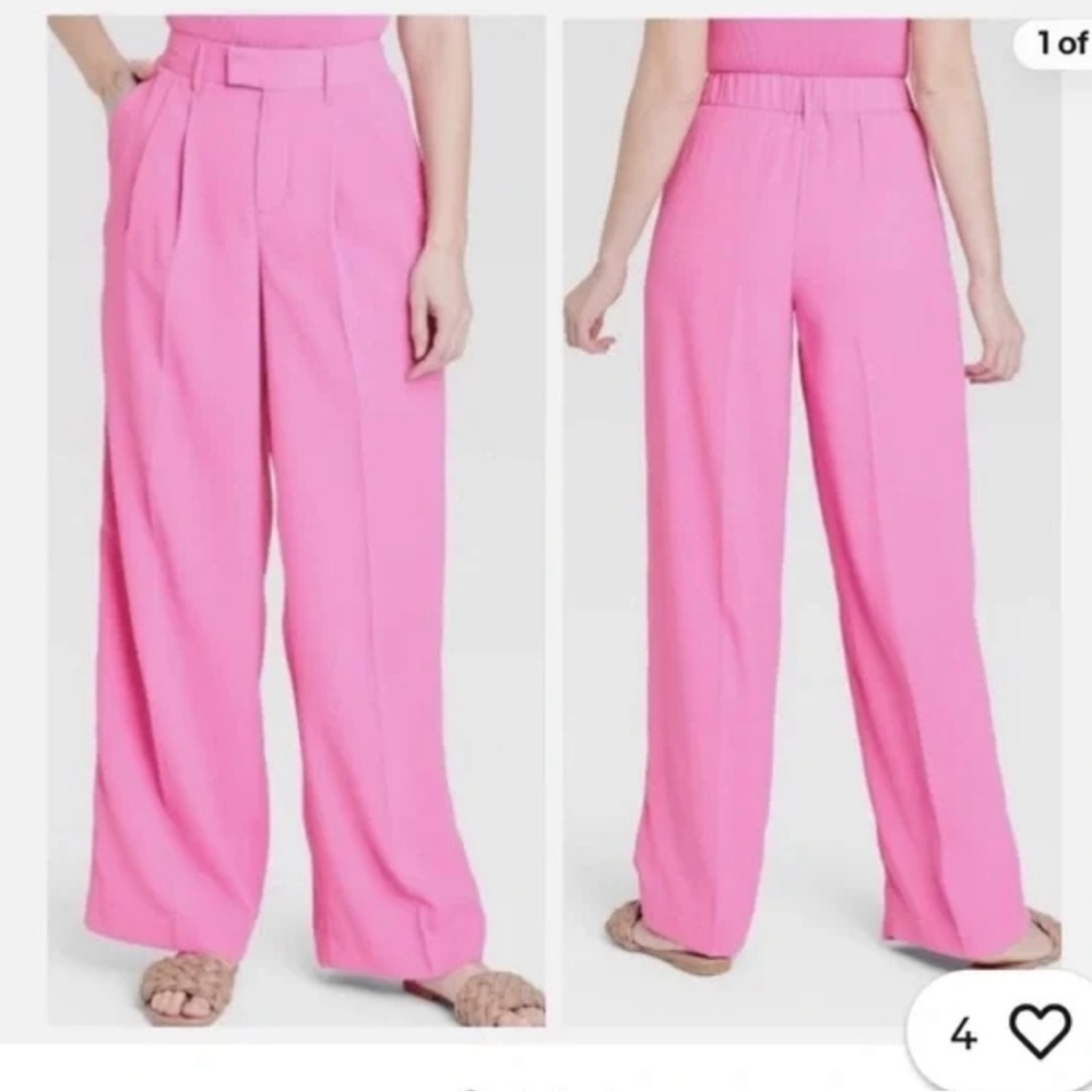 a new day Vibrant Pink Wide Leg Pants